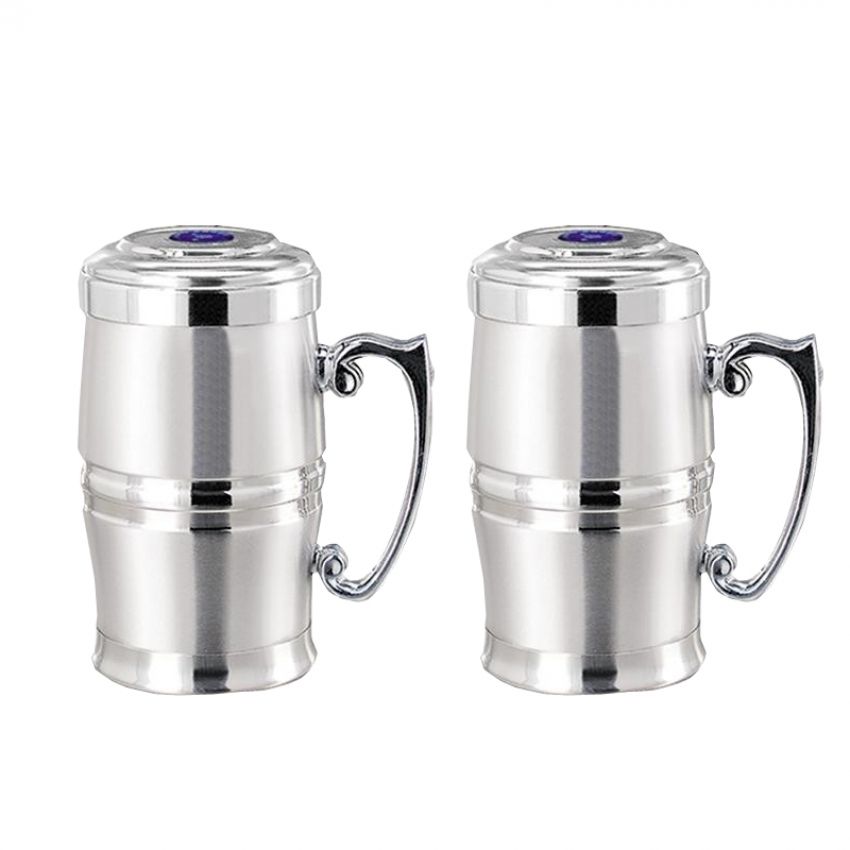 Coffee Cup Double Wall Barrel Shaped Stainless Steel Tea Mug